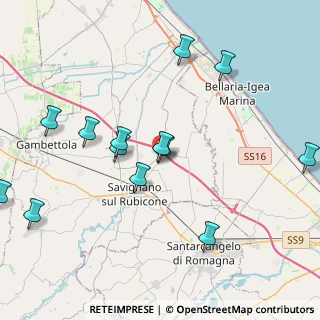 Mappa Via Tevere, 47030 San Mauro Pascoli FC, Italia (4.63385)