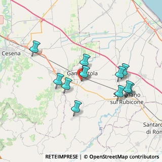 Mappa Via del Cadore, 47035 Gambettola FC, Italia (3.58727)