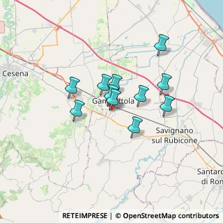 Mappa Via del Cadore, 47035 Gambettola FC, Italia (2.57818)