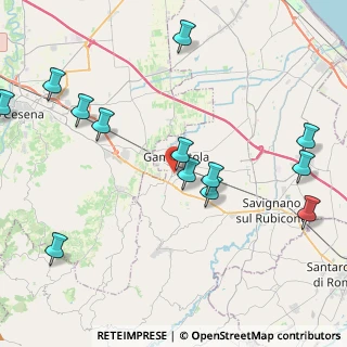 Mappa Via del Cadore, 47035 Gambettola FC, Italia (5.04538)