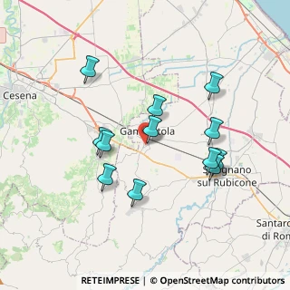 Mappa Via del Cadore, 47035 Gambettola FC, Italia (3.5125)