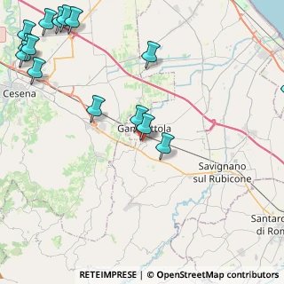 Mappa Via del Cadore, 47035 Gambettola FC, Italia (6.43933)