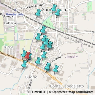 Mappa Via del Cadore, 47035 Gambettola FC, Italia (0.4425)