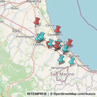 Mappa Via del Cadore, 47035 Gambettola FC, Italia (10.10688)
