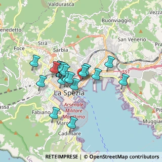 Mappa Via Nino Ricciardi, 19124 La Spezia SP, Italia (1.3975)