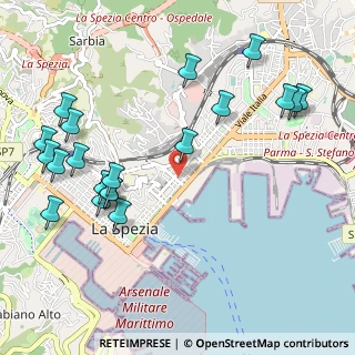 Mappa Via Nino Ricciardi, 19124 La Spezia SP, Italia (1.2695)