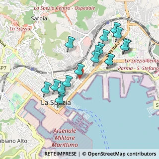Mappa Via Nino Ricciardi, 19124 La Spezia SP, Italia (0.90882)