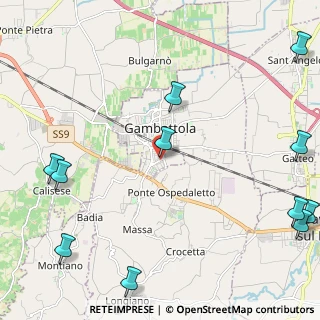 Mappa Via Sabotino, 47035 Gambettola FC, Italia (3.32182)