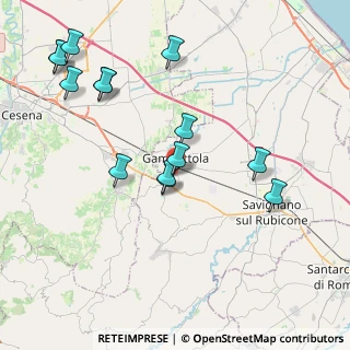 Mappa Via Sabotino, 47035 Gambettola FC, Italia (4.43357)