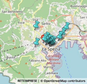 Mappa Via Milano, 19122 La Spezia SP, Italia (0.86313)