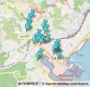 Mappa Via Milano, 19122 La Spezia SP, Italia (0.665)