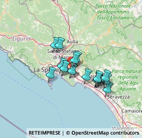 Mappa Via di Ponte, 19038 Sarzana SP, Italia (9.75389)