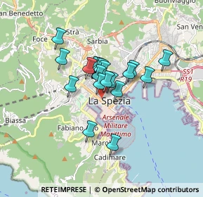 Mappa Via Cristoforo Colombo, 19100 La Spezia SP, Italia (1.1565)