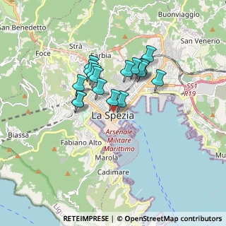 Mappa Via Ferruccio, 19121 La Spezia SP, Italia (1.34412)