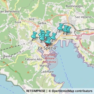 Mappa Via Ferruccio, 19121 La Spezia SP, Italia (1.02091)