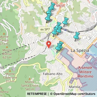 Mappa Via Goffredo Mameli, 19123 La Spezia SP, Italia (0.98273)
