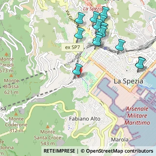 Mappa Via Goffredo Mameli, 19123 La Spezia SP, Italia (1.25214)