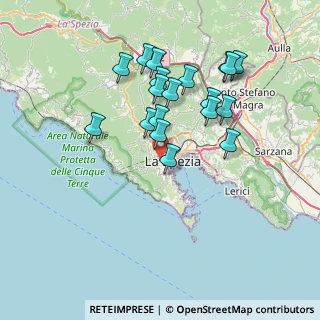 Mappa Via Goffredo Mameli, 19123 La Spezia SP, Italia (6.88263)