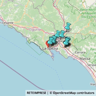 Mappa Via Goffredo Mameli, 19123 La Spezia SP, Italia (8.55933)