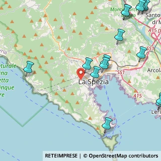 Mappa Via Goffredo Mameli, 19123 La Spezia SP, Italia (6.34)