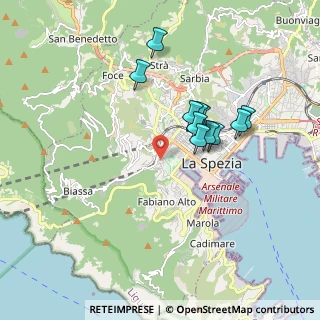 Mappa Via Goffredo Mameli, 19123 La Spezia SP, Italia (1.54818)