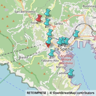 Mappa Via Goffredo Mameli, 19123 La Spezia SP, Italia (1.68545)