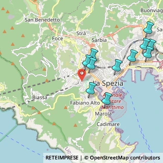 Mappa Via Goffredo Mameli, 19123 La Spezia SP, Italia (2.25)