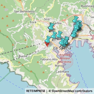 Mappa Via Goffredo Mameli, 19123 La Spezia SP, Italia (2.0905)