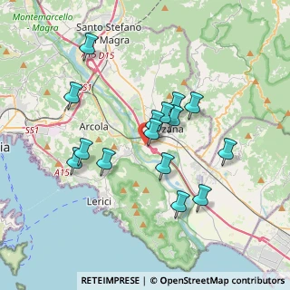 Mappa Via Battifollo, 19038 Sarzana SP, Italia (3.316)