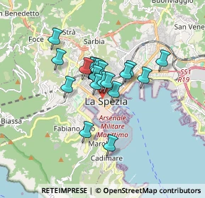 Mappa Corso Cavour, 19124 La Spezia SP, Italia (1.171)