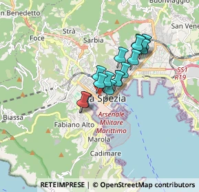 Mappa Via Sant'Antonio, 19121 La Spezia SP, Italia (1.18438)