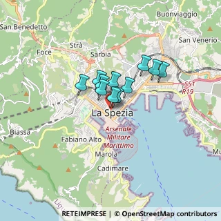Mappa Vicolo delle Mura, 19121 La Spezia SP, Italia (1.01909)