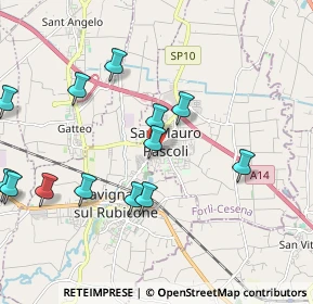 Mappa Via Andrea Costa, 47030 San Mauro Pascoli FC, Italia (2.26769)