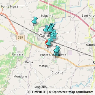 Mappa Via Don Luigi Sturzo, 47035 Gambettola FC, Italia (1.09643)