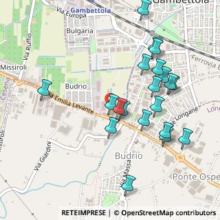 Mappa Via Emilia Levante, 47035 Gambettola FC, Italia (0.5265)