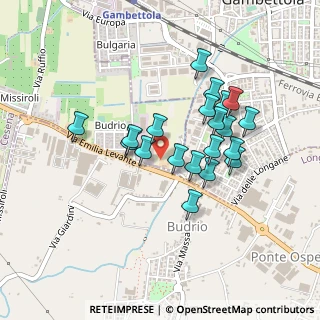 Mappa Via Emilia Levante, 47035 Gambettola FC, Italia (0.3875)
