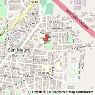 Mappa Via Maria Montessori, 2, 47030 San Mauro Pascoli, Forlì-Cesena (Emilia Romagna)