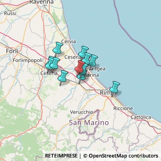 Mappa Via del Centro, 47030 San Mauro Pascoli FC, Italia (8.77333)
