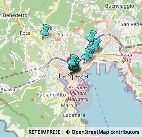 Mappa Via XX Settembre, 19121 La Spezia SP, Italia (0.76143)