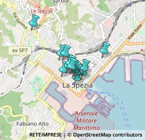 Mappa Via XX Settembre, 19121 La Spezia SP, Italia (0.40929)