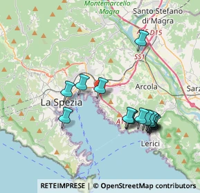 Mappa Via Privata Enel, 19126 La Spezia SP, Italia (3.81313)