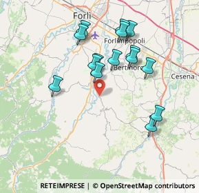 Mappa Strada Meldola Teodorano, 47014 Meldola FC, Italia (7.218)