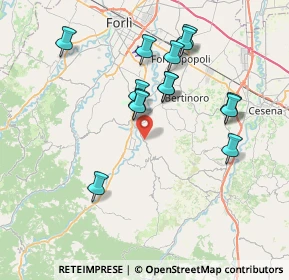 Mappa Strada Meldola Teodorano, 47014 Meldola FC, Italia (7.27714)
