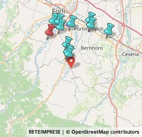 Mappa Strada Meldola Teodorano, 47014 Meldola FC, Italia (7.39364)