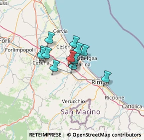 Mappa Via Matteotti, 47030 San Mauro Pascoli FC, Italia (8.74667)