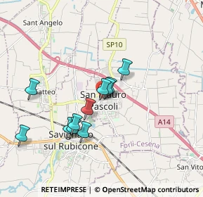 Mappa Via Matteotti, 47030 San Mauro Pascoli FC, Italia (1.55727)