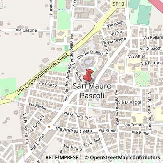 Mappa Via Giotto, 13, 47030 San Mauro Pascoli, Forlì-Cesena (Emilia Romagna)