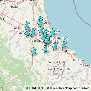 Mappa Via Aldo Moro, 47020 Longiano FC, Italia (9.24824)