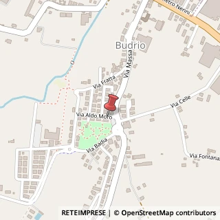 Mappa Via A. Moro, 2, 47020 Budrio FC, Italia, 47020 Longiano, Forlì-Cesena (Emilia Romagna)