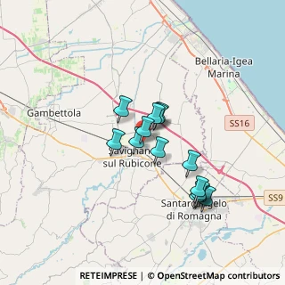 Mappa Repubbl, 47039 Savignano sul Rubicone FC, Italia (2.82357)
